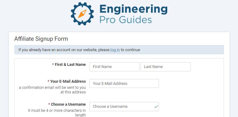 Create EPG Login