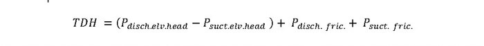 total dynamic head equation