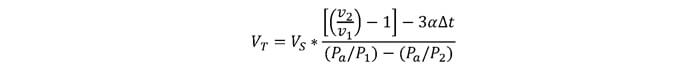 Closed Type Expansion Tank with No Bladder Equation.