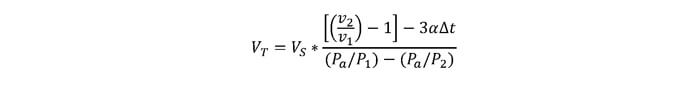 Closed Type Expansion Tank with No Bladder Equation.